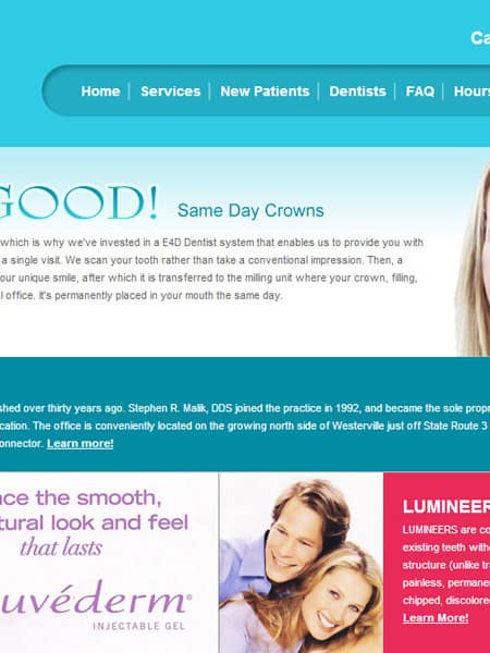 Westerville Dental Health - Dental Practice Website