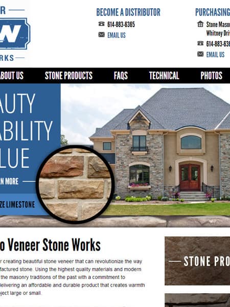 Veneer Stone Works - Stone Manufacturing Website