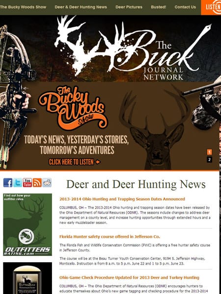 The Buck Journal - Online Radio and Magazine Website