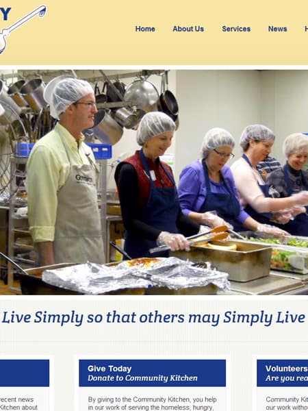 Community Kitchen Inc. - Charity Website
