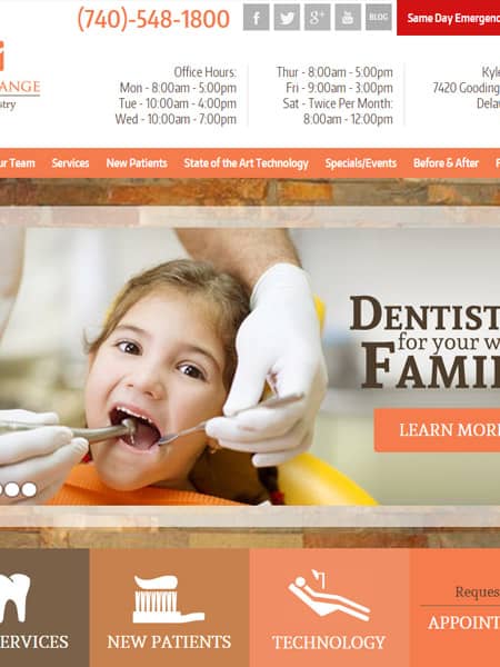 North Orange Family Dentistry - Family Dentistry Website