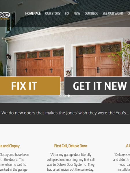 Deluxe Door Systems - Door Installation and Repair Website