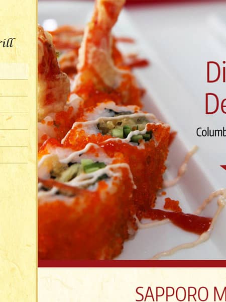 Sapporo Sushi & Grill - Food & Restaurant Website