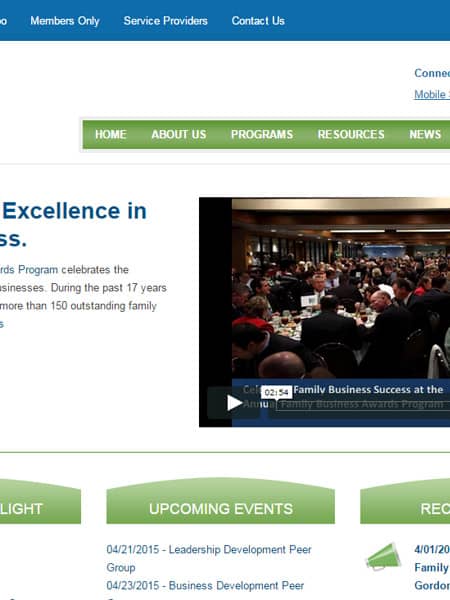 Conway Center for Family Business - Business Website