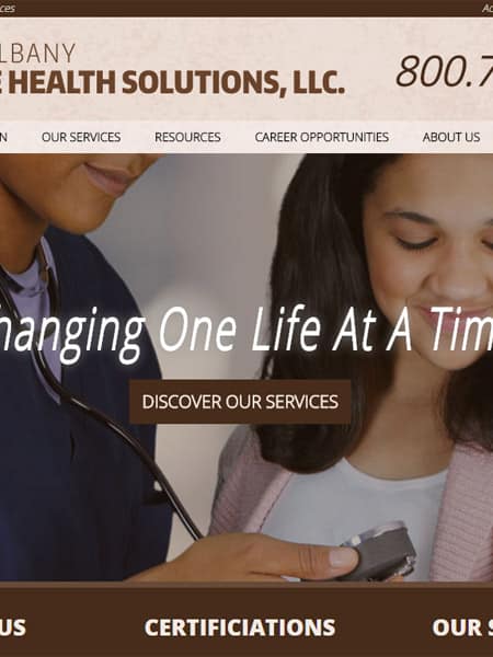 New Albany Home Health Solutions, LLC. - Healthcare Website