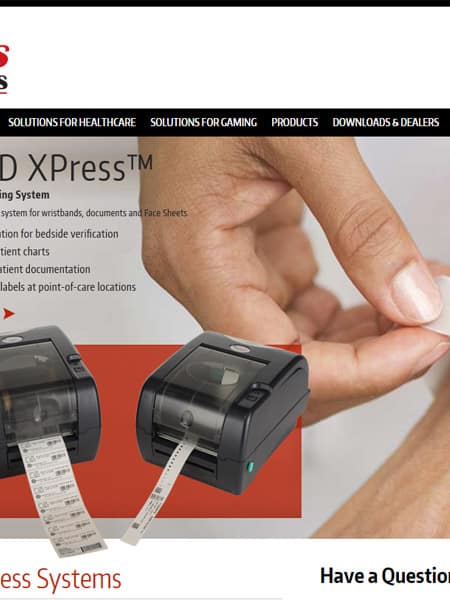 XPress Systems - Identification Solutions Business Website