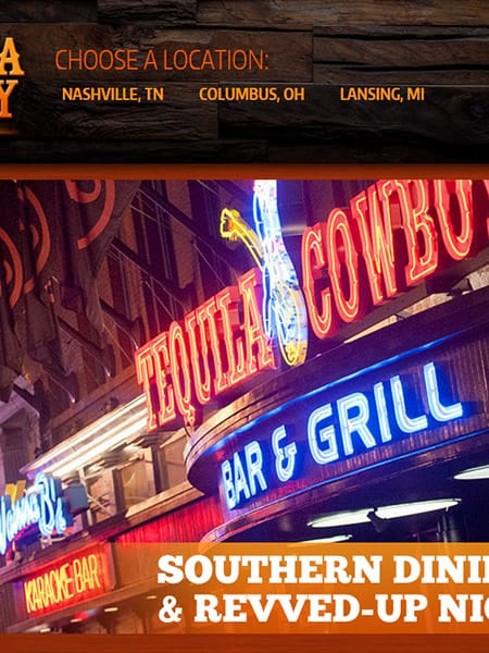 Tequila Cowboy Bar & Grill - Restaurant Bar & Grill Website