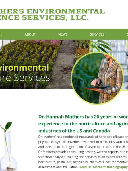 Mathers Environmental - Horticulture Services Website