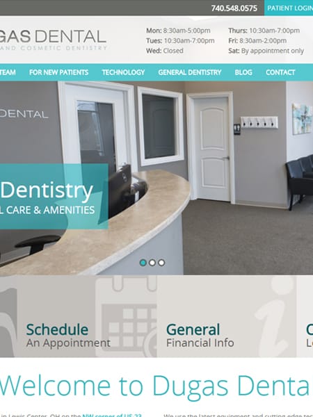 Dugas Dental - Dental Practice Website