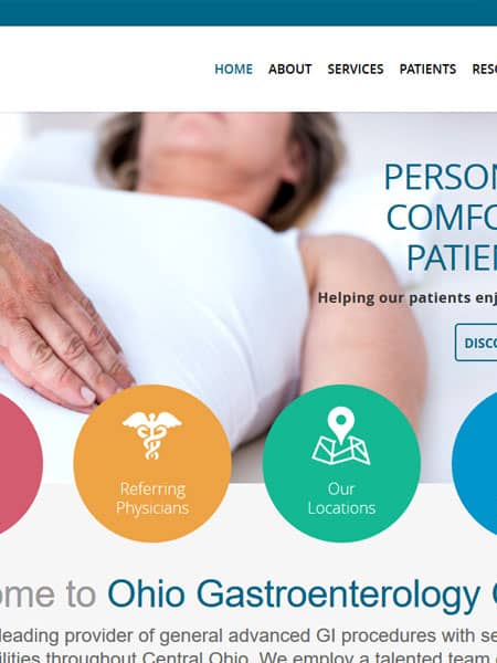 Ohio Gastro - Healthcare Website