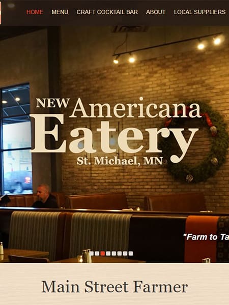 Main Street Farmer - Restaurant Website