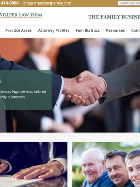 Emens & Wolper Law Firm - Attorney Website