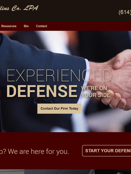 Mark C. Collins Co. LPA Law Website