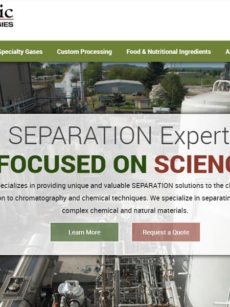Organic Technologies Custom Chemical and Ingredient Manufacturer