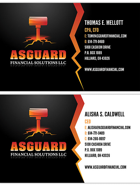 Asguard Financial Solutions LLC Business Card Design