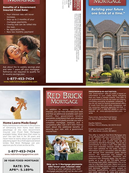 Red Brick Mortgage brochure