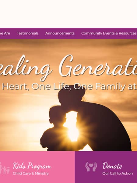 Beyond Fear to Freedom Ohio Church Website Design