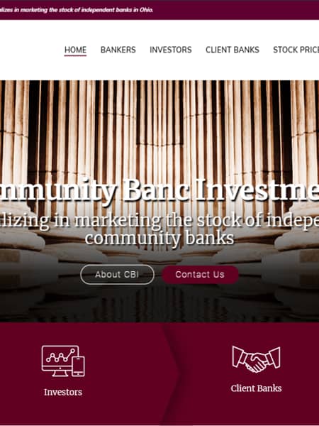 Community Banc Website Design