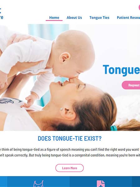 Midwest Tongue Tie Care Dental Website Design