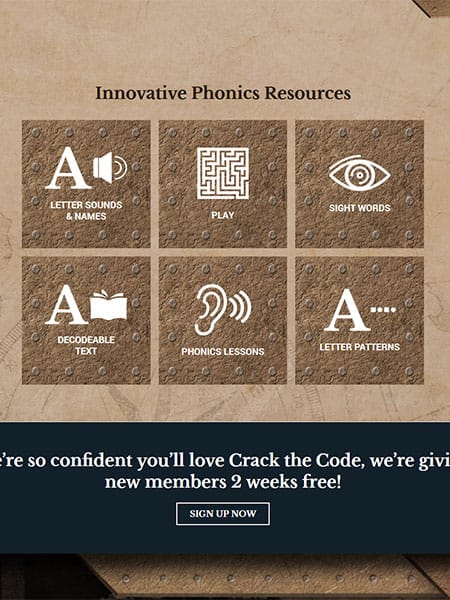 crack the code phonics resource