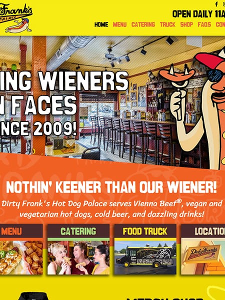 Wordpress redesign dirty franks