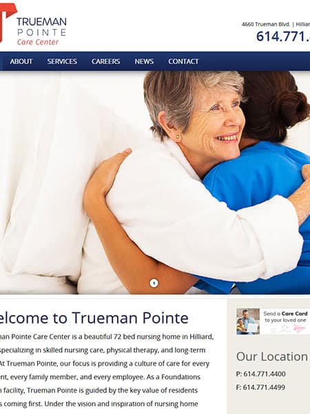 Wordpress, trueman pointe care center, nursing home