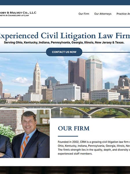 Wordpress, civil, litigation, law, firm, columbus, skyline,