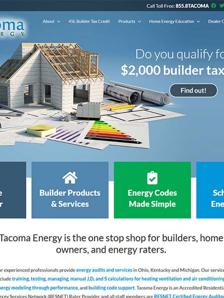Columbus Tacoma Energy, Wordpress redesign rebuild