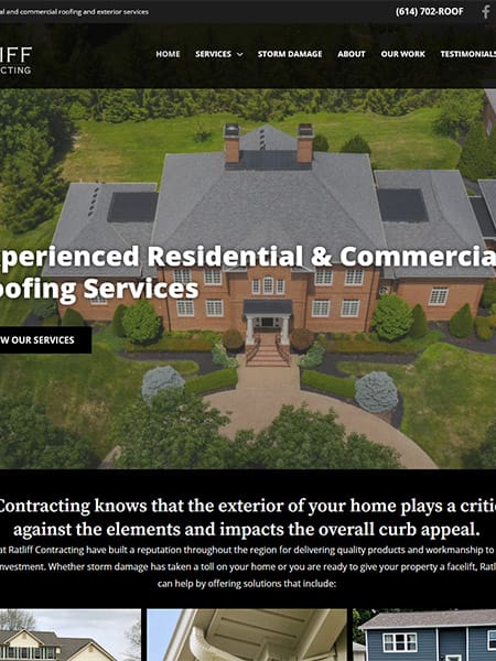 Columbus Ratliff Contracting Website design and rebuild wordpress