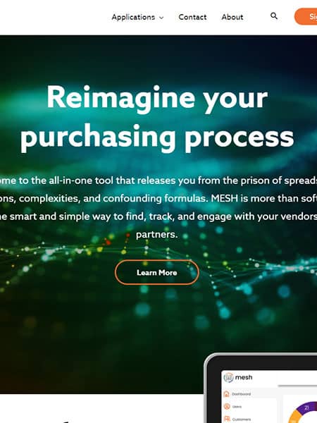 MESH Website Design by Robintek