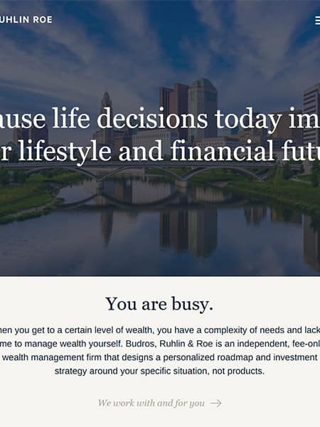 Columbus budros ruhlin roe website design and build