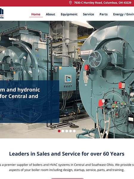 Boiler Tech Website Design - Robintek Columbus Ohio