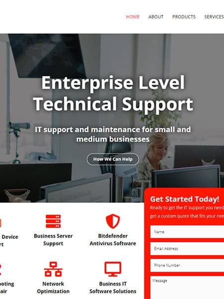 Buckeye Office IT Services Website Design - Robintek Columbus Ohio