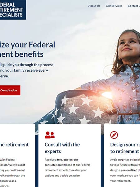 Federal Retirement Specialists New Website Design Columbus Ohio