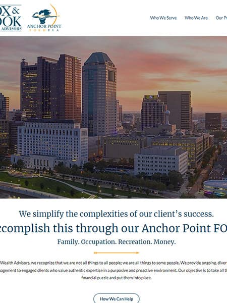 Cox and Cook Website Design - Robintek Columbus Ohio Web Development