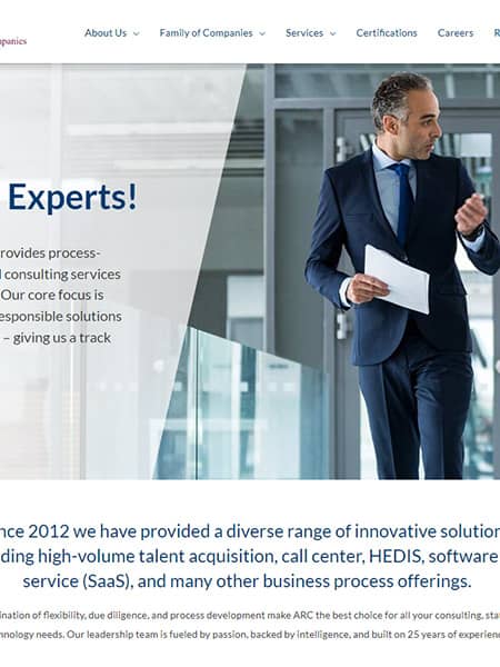 ARC Healthcare - Robintek: Columbus Web Design