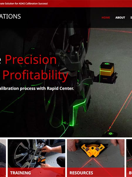 RJ Calibrations eCommerce Website Design
