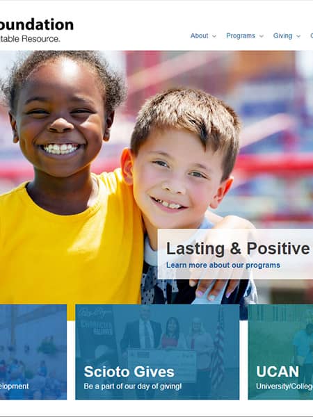 Scioto Foundation Website Design