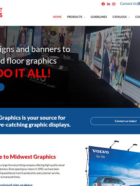 Midwest Graphics Website Design