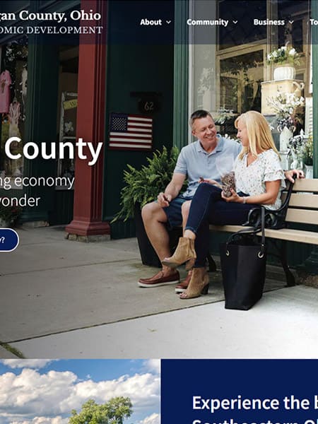 Morgan County Ohio Economic Development Website Design
