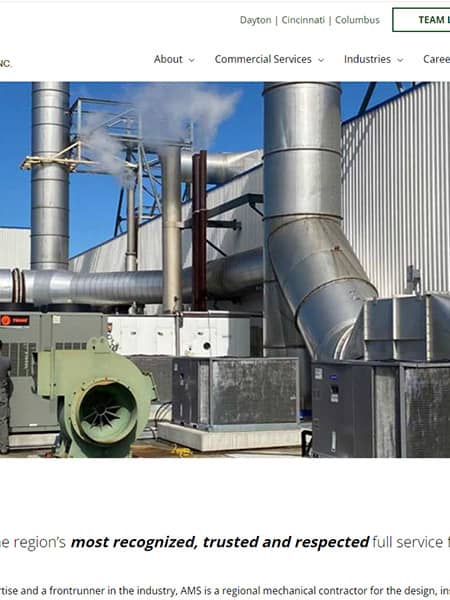 Applied Mechanical Systems Website Design