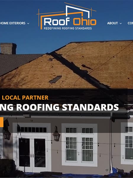 Roof Ohio Website Design