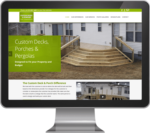 Custom Deck and Porch Website