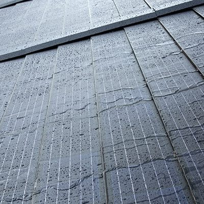 GAF Solar Panel Shingles with Rain