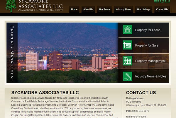 Sycamore Associates - Real-Estate Website