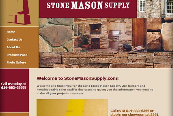 Stone Mason Supply business website