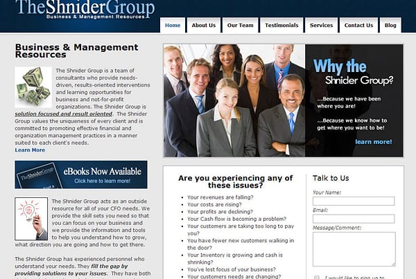 The Shnider Group Business management resources website