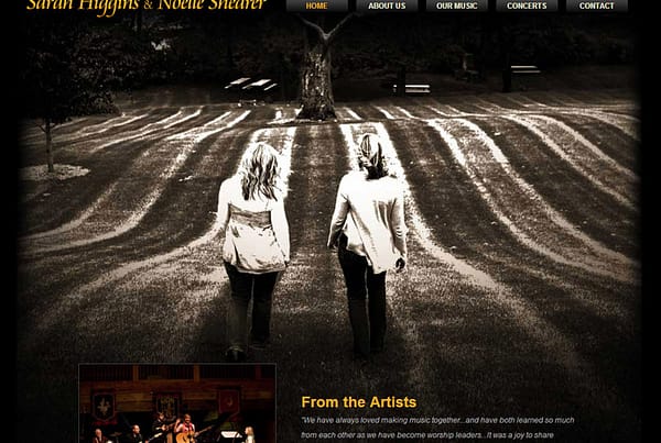 Sarah & Noelle music website