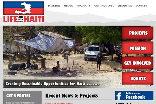 Life For Haiti - Charity & Fundraising Website