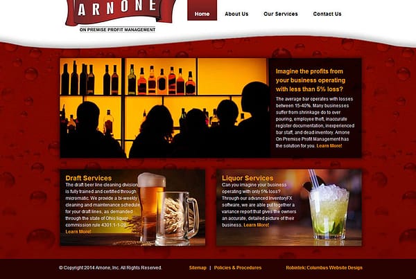 Arnone, INC. small business website consultation for bar and restaurant owners